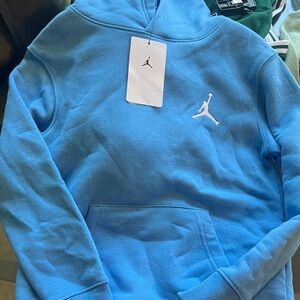 Jordan  boys Blue Pullover Hoodie Sweatshirt